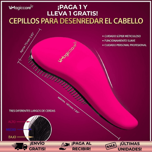 MagicCare® | Cepillo anticaída que desenreda tu cabello al instante ¡OFERTA2X1!