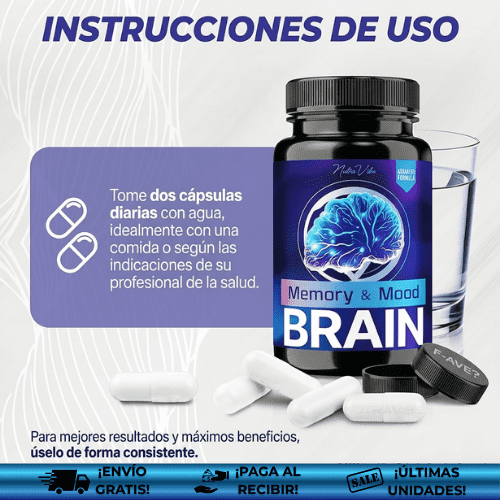 MoodBrain® | Píldoras de apoyo cerebral para combatir la neuropatía