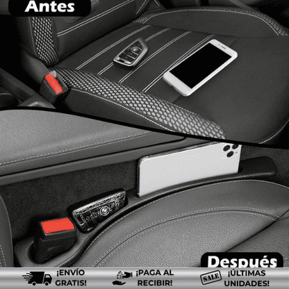 GapStop® x2 unds | Organizador para vehículo que cubre el espacio entre los asientos