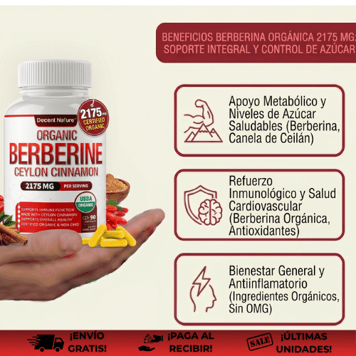 DecentNature Berberine® | Adelgazante con berberina fitosomada natural GLP 1