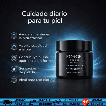 ForgeSkin® OFERTA2X1 | Bálsamo de Sebo Reafirmante Facial Antiarrugas